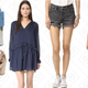 Herschel Supply Co. City Mid Volume Backpack, $44 | Steven Voomme Sandals, $70 | Line & Dot Desi Dress, $64 | Levi’s 501 Shorts, $48 | re:named Summer Garden Midi Dress, $50